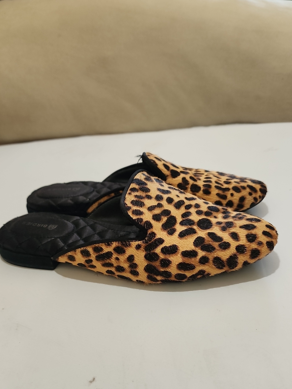 Birdies Leopard Print Slip-On Mules